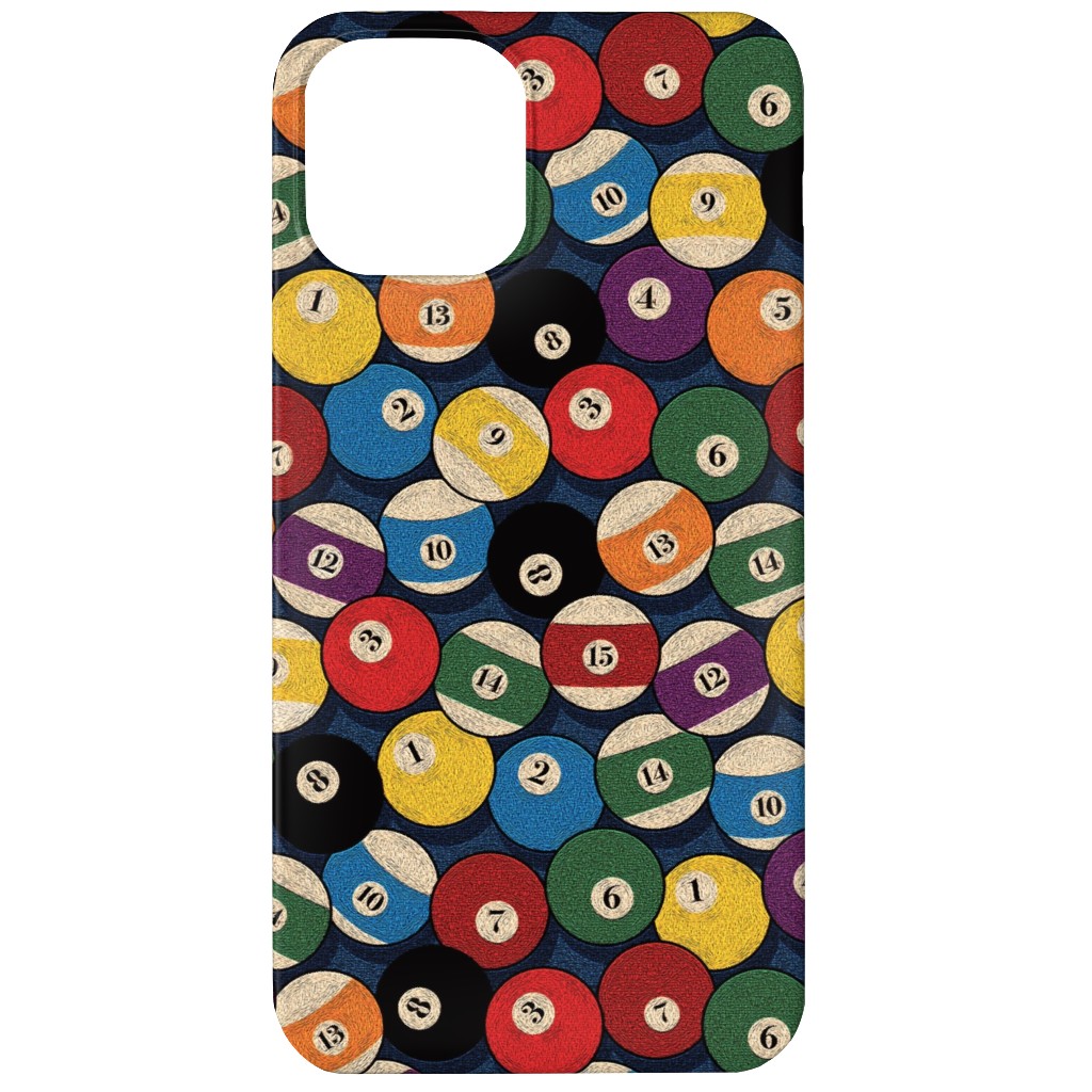 Billiard Bowls - Multi Phone Case, Slim Case, Matte, iPhone 11, Multicolor