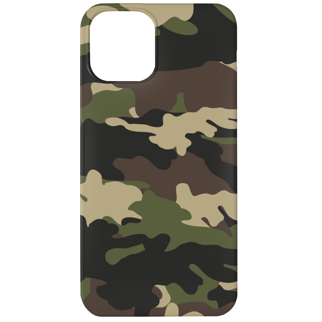 Ducks, Trucks, and Eight Point Bucks - Camo Phone Case, Slim Case, Matte, iPhone 11, Green, Classic Green