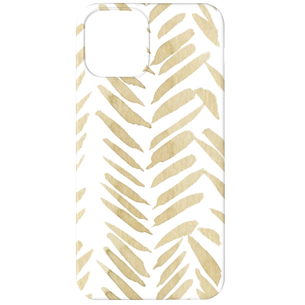 Leaf - Gold Phone Case, Slim Case, Matte, iPhone 11, Yellow