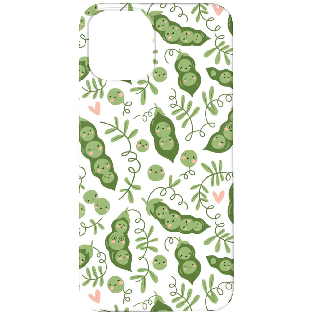 Cute Peas - Green Phone Case, Slim Case, Matte, iPhone 11, Green