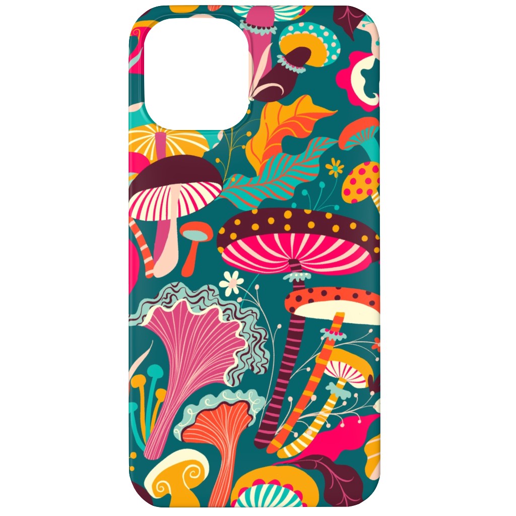 Fantastic Fungi - Multi Phone Case, Silicone Liner Case, Matte, iPhone 12 Mini, Multicolor