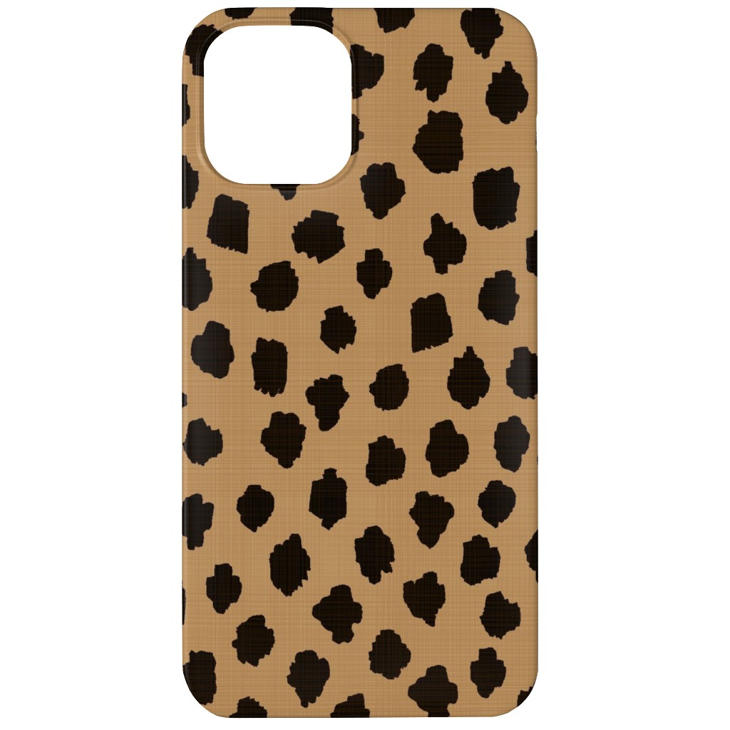 Cheetah Spots - Brown Phone Case, Silicone Liner Case, Matte, iPhone 12 Mini, Brown, Brown