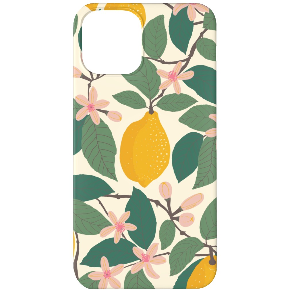 Lemon Tree - Yellow Phone Case, Slim Case, Matte, iPhone 12 Mini, Yellow, Classic Yellow