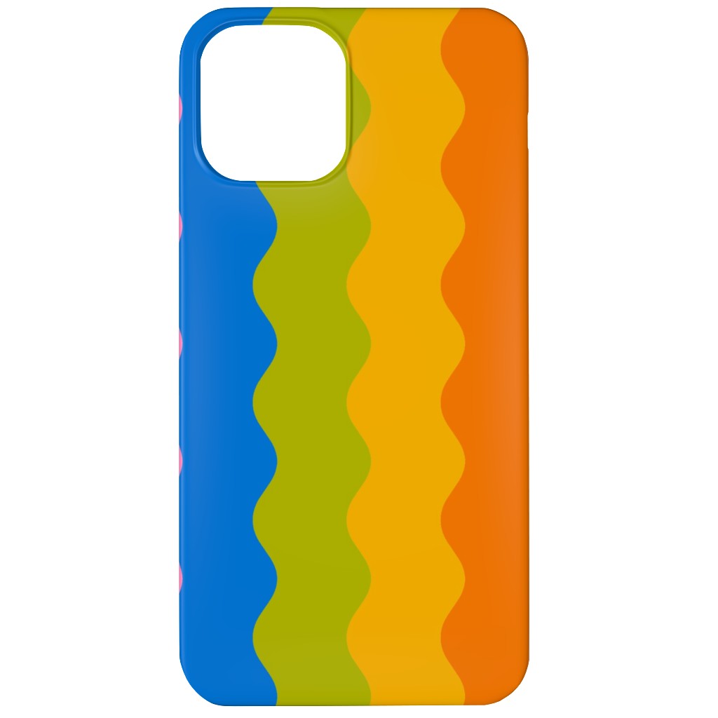 Rainbow Squiggles Phone Case, Slim Case, Matte, iPhone 12 Mini, Multicolor