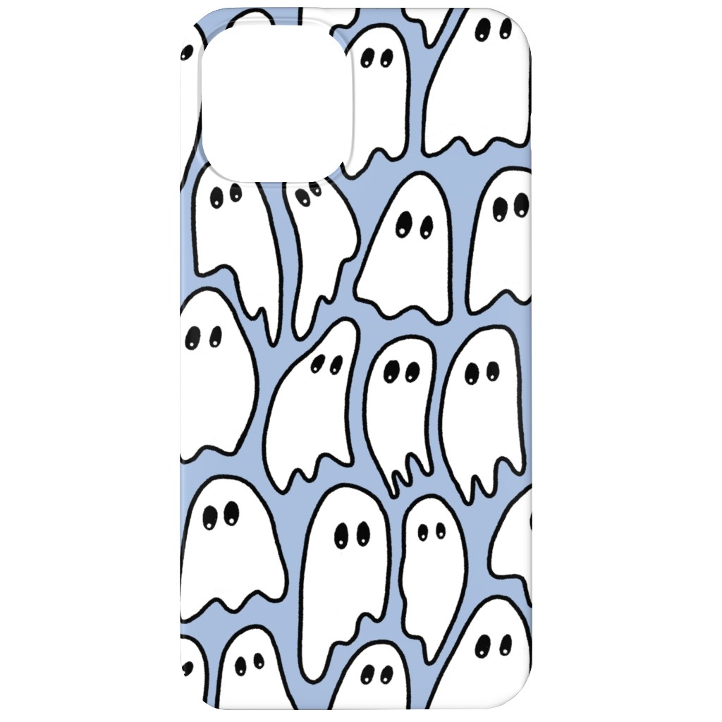 Ghosted Ghosts Phone Case, Slim Case, Matte, iPhone 12 Mini, Blue