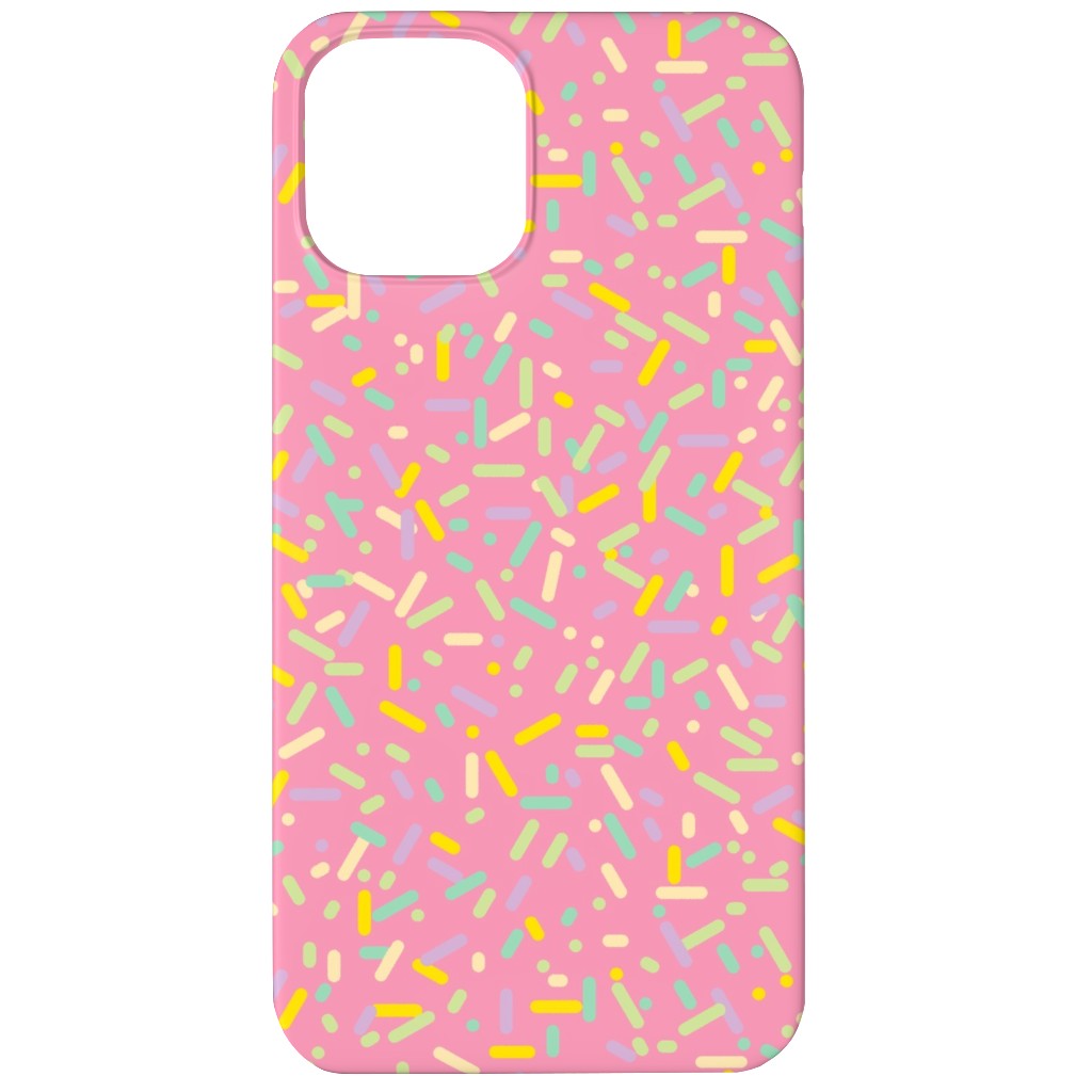 Sprinkles - Pink Phone Case, Slim Case, Matte, iPhone 12 Mini, Pink, Bright Pink