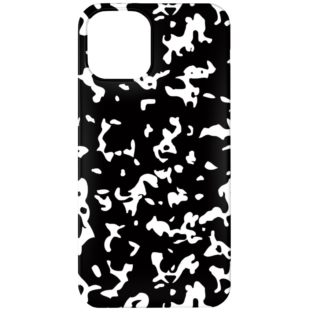 Composition Notebook - Black & White Phone Case, Slim Case, Matte, iPhone 12 Mini, Black