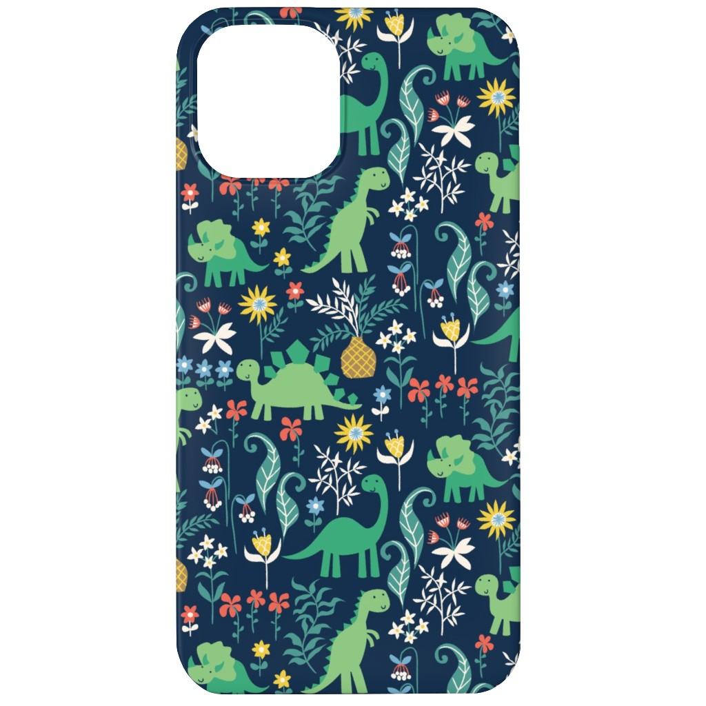Dino Garden Phone Case, Slim Case, Matte, iPhone 12 Mini, Multicolor, Park Night