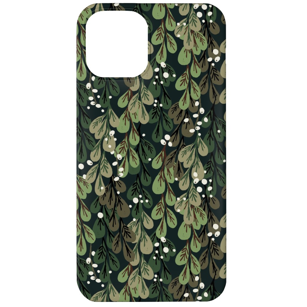 Mistletoe - Green Phone Case, Slim Case, Matte, iPhone 12 Mini, Green