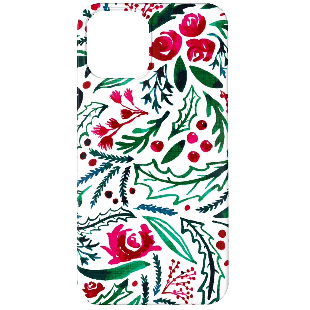 Noel Collection - Loose Floral Phone Case, Slim Case, Matte, iPhone 12 Mini, Multicolor