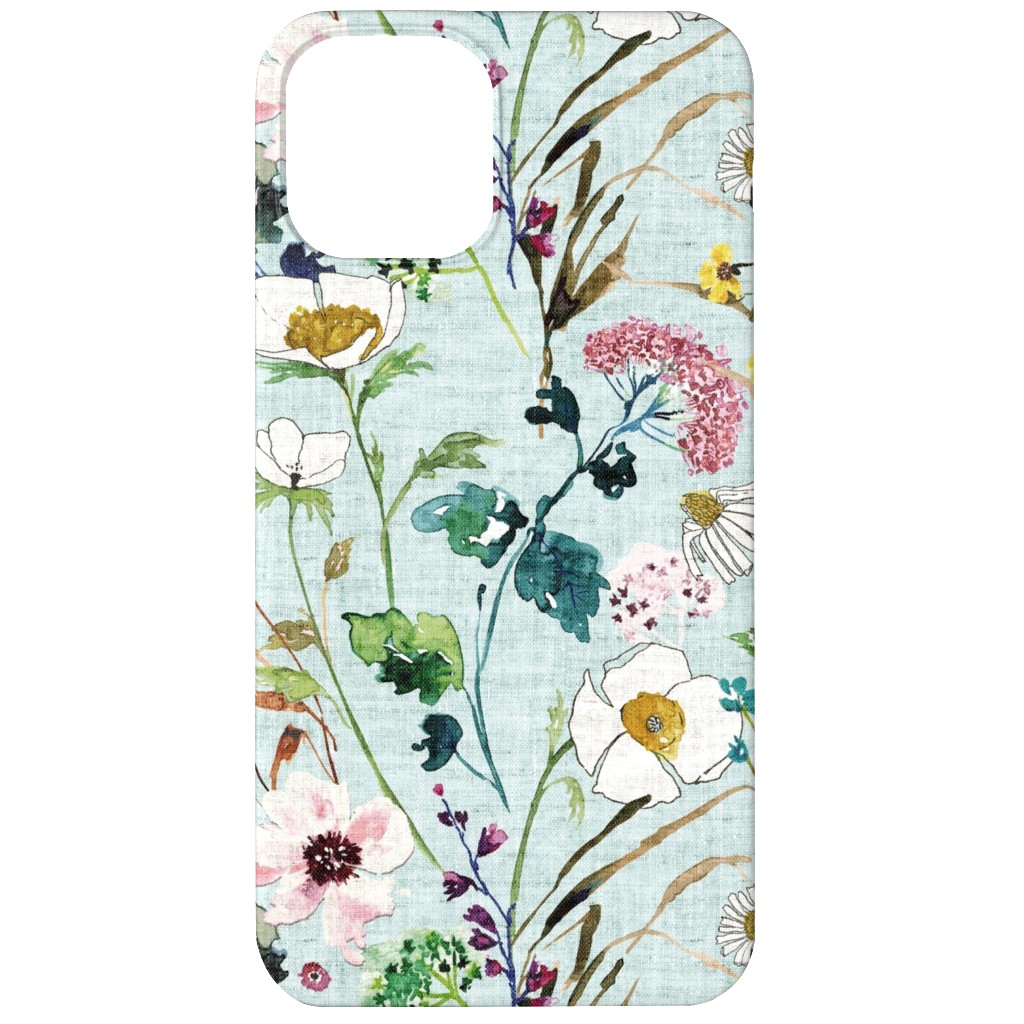 Verdure Wildflowers - Multi Phone Case, Slim Case, Matte, iPhone 12 Mini, Multicolor