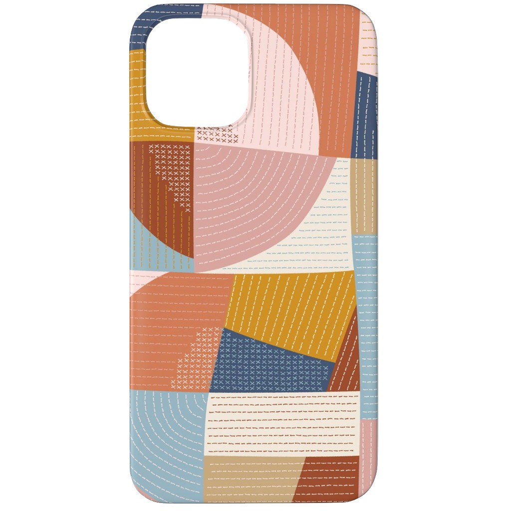 Modern Patchwork - Multi Phone Case, Silicone Liner Case, Matte, iPhone 12 Pro Max, Multicolor