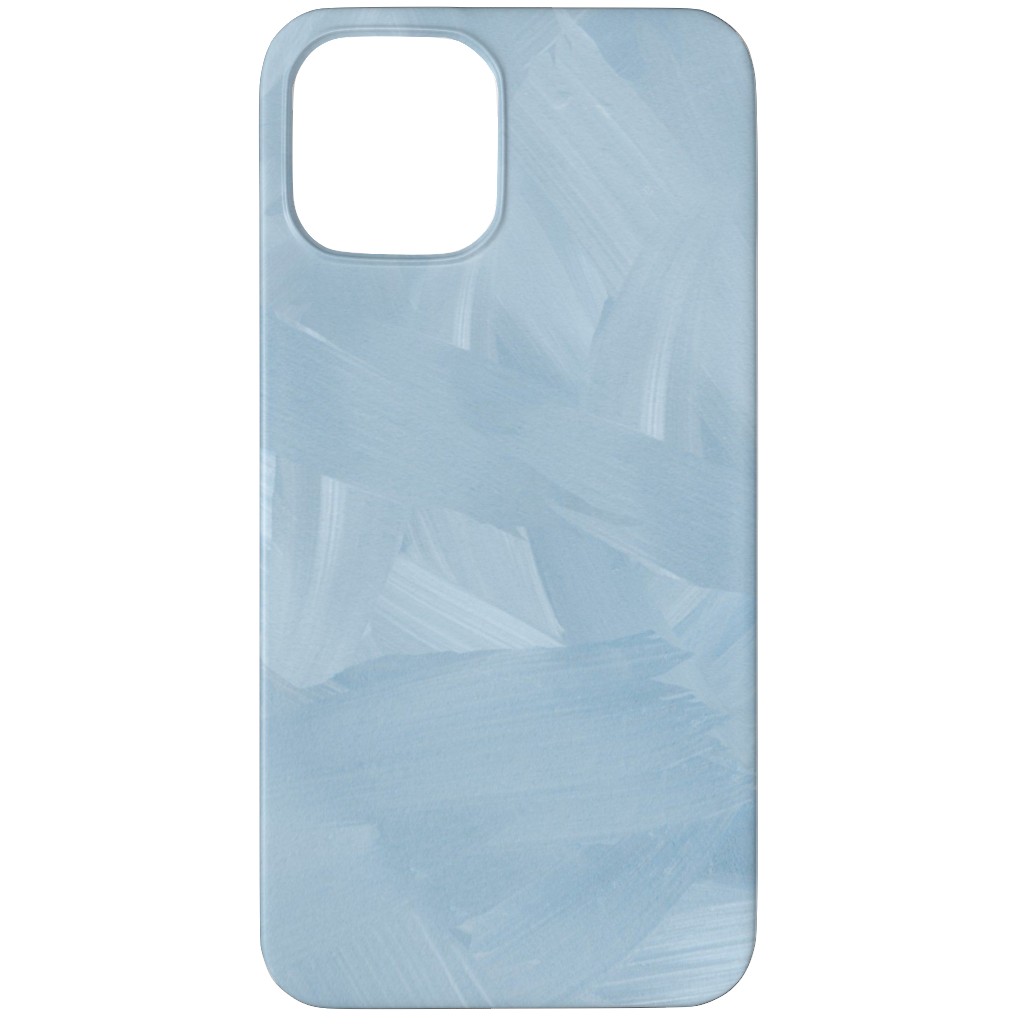Brushstroke Wash - Light Blue Phone Case, Silicone Liner Case, Matte, iPhone 12 Pro Max, Blue, True Blue