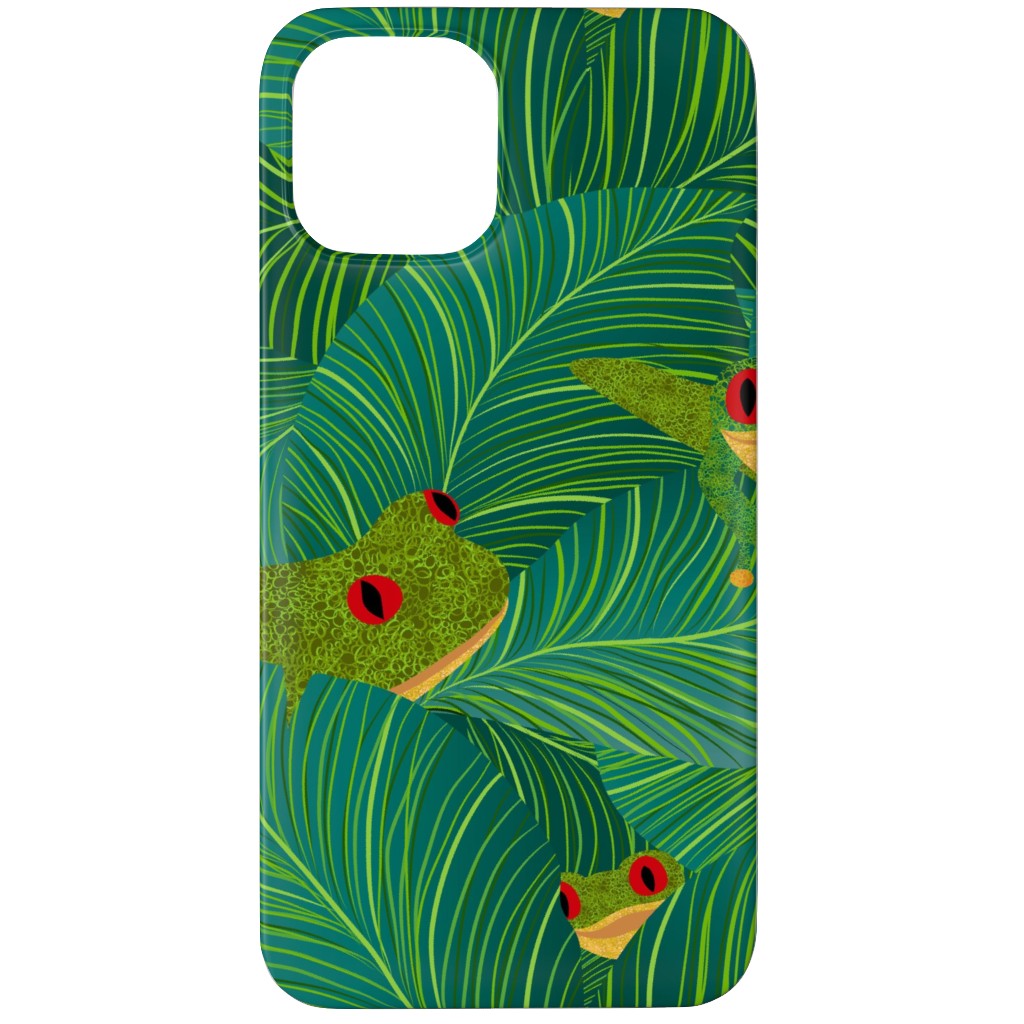 Island Peepers Phone Case, Silicone Liner Case, Matte, iPhone 12 Pro Max, Green