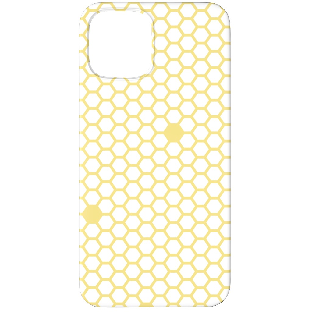 Honeycomb - Sugared Spring - Yellow Phone Case, Silicone Liner Case, Matte, iPhone 12 Pro Max, Yellow, Classic Yellow