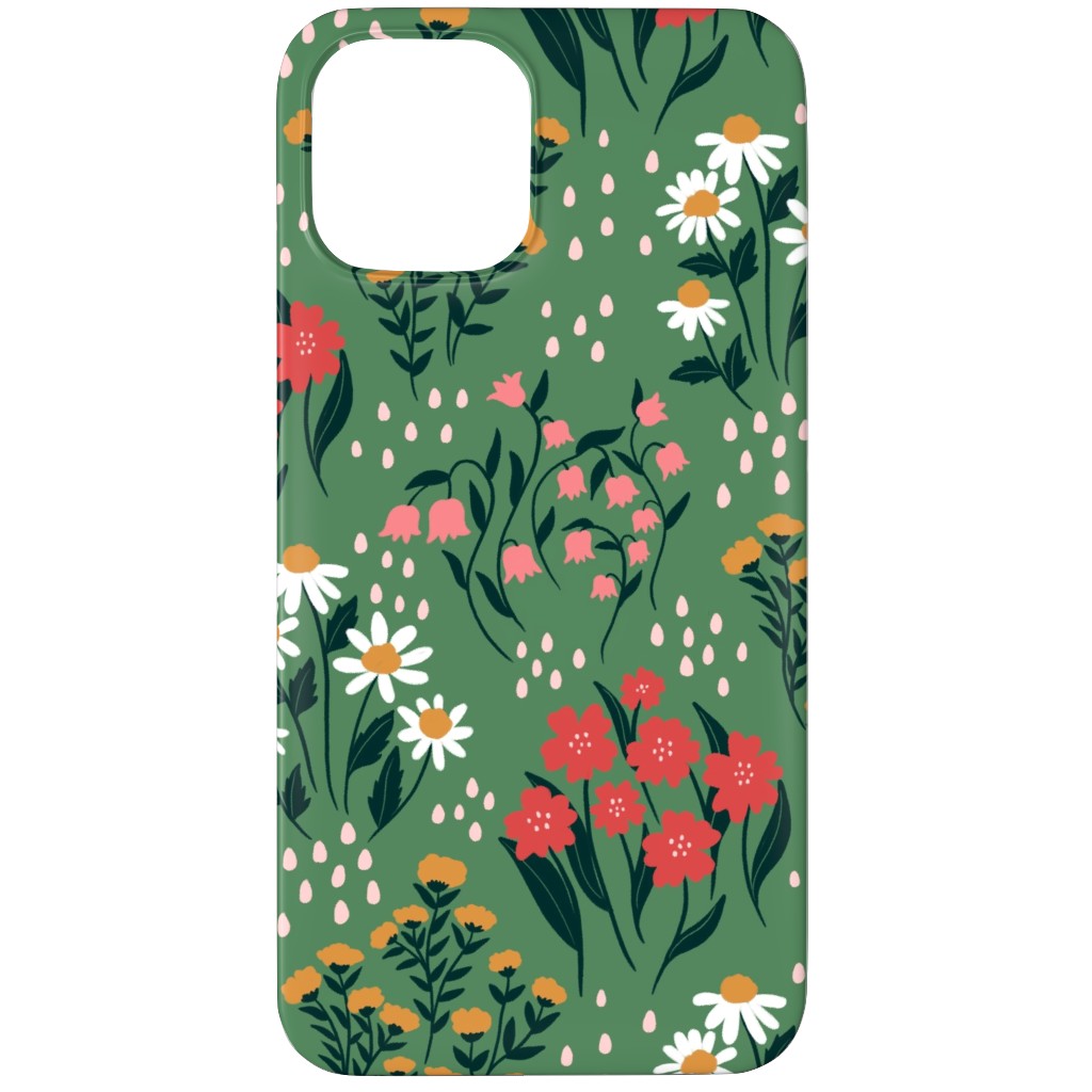 Flowerbed Phone Case, Slim Case, Matte, iPhone 12 Pro Max, Green, Classic Green