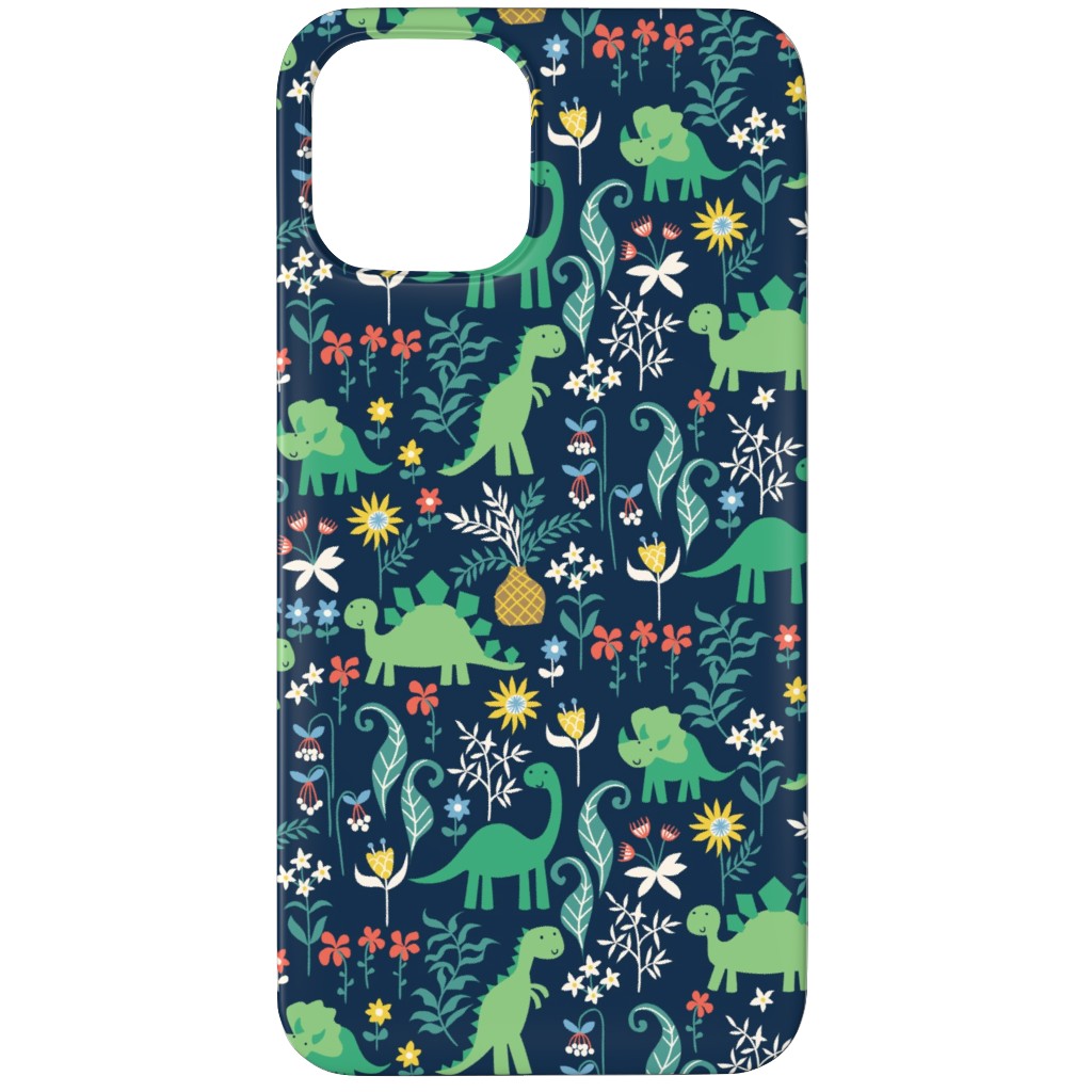Dino Garden Phone Case, Slim Case, Matte, iPhone 12 Pro Max, Multicolor, Park Night