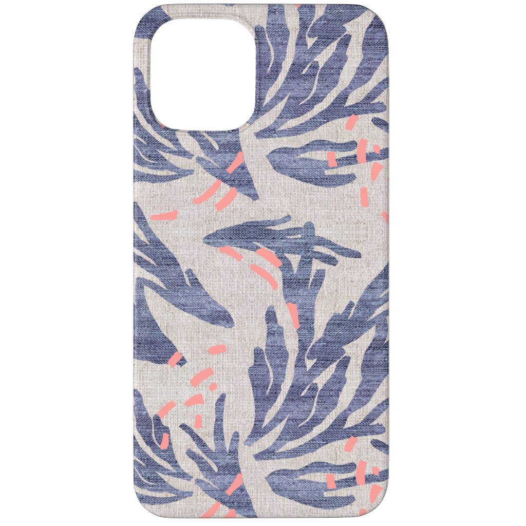 French Linen Anemone Phone Case, Slim Case, Matte, iPhone 12 Pro Max, Blue, True Blue