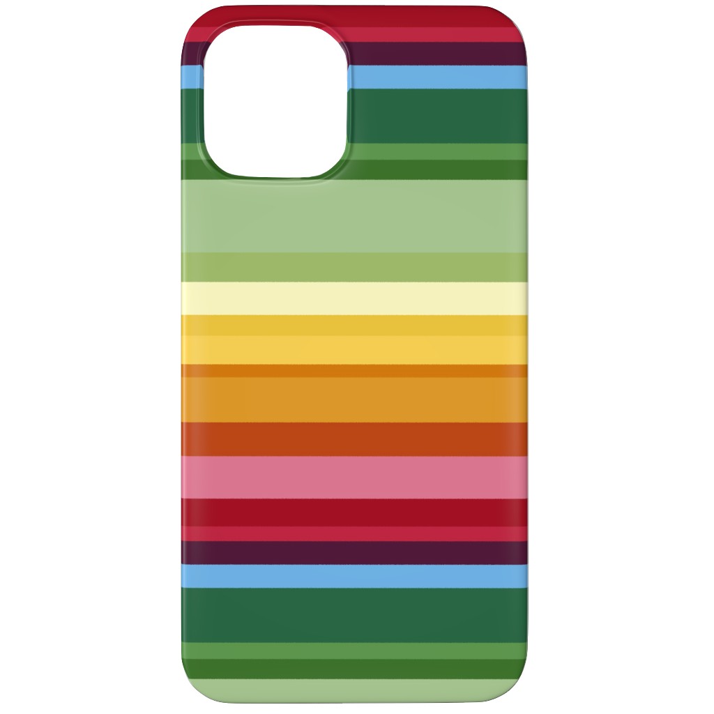 Rainbow Stripe Phone Case, Slim Case, Matte, iPhone 12 Pro Max, Multicolor