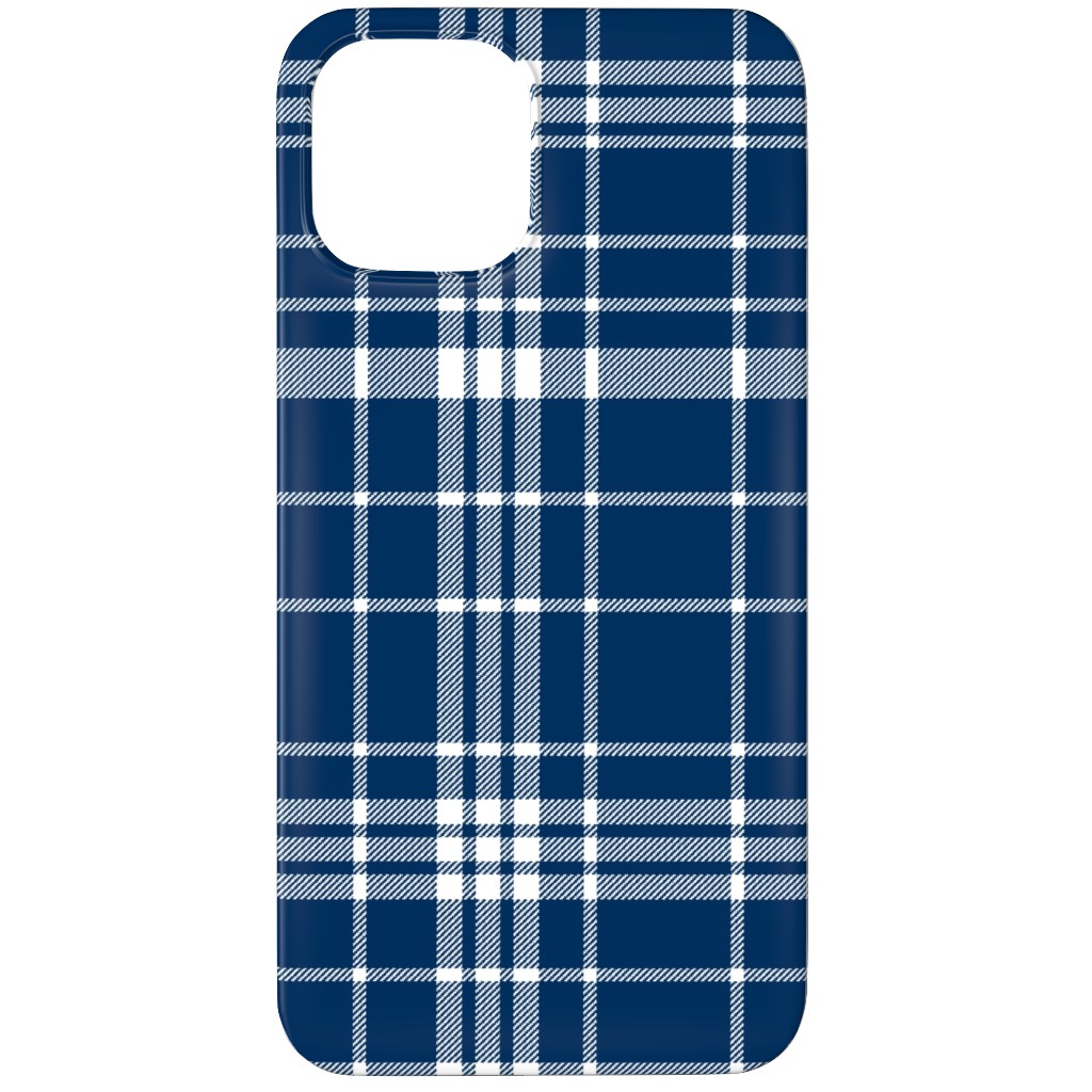 Tartan Check Phone Case, Slim Case, Matte, iPhone 12 Pro Max, Blue, Imperial