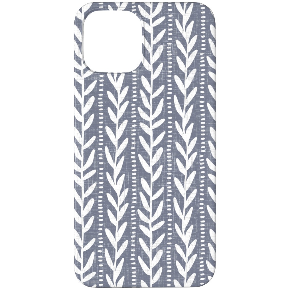 Climbing Vines Deep Woods - Slate Phone Case, Silicone Liner Case, Matte, iPhone 12 Pro, Gray, Gray