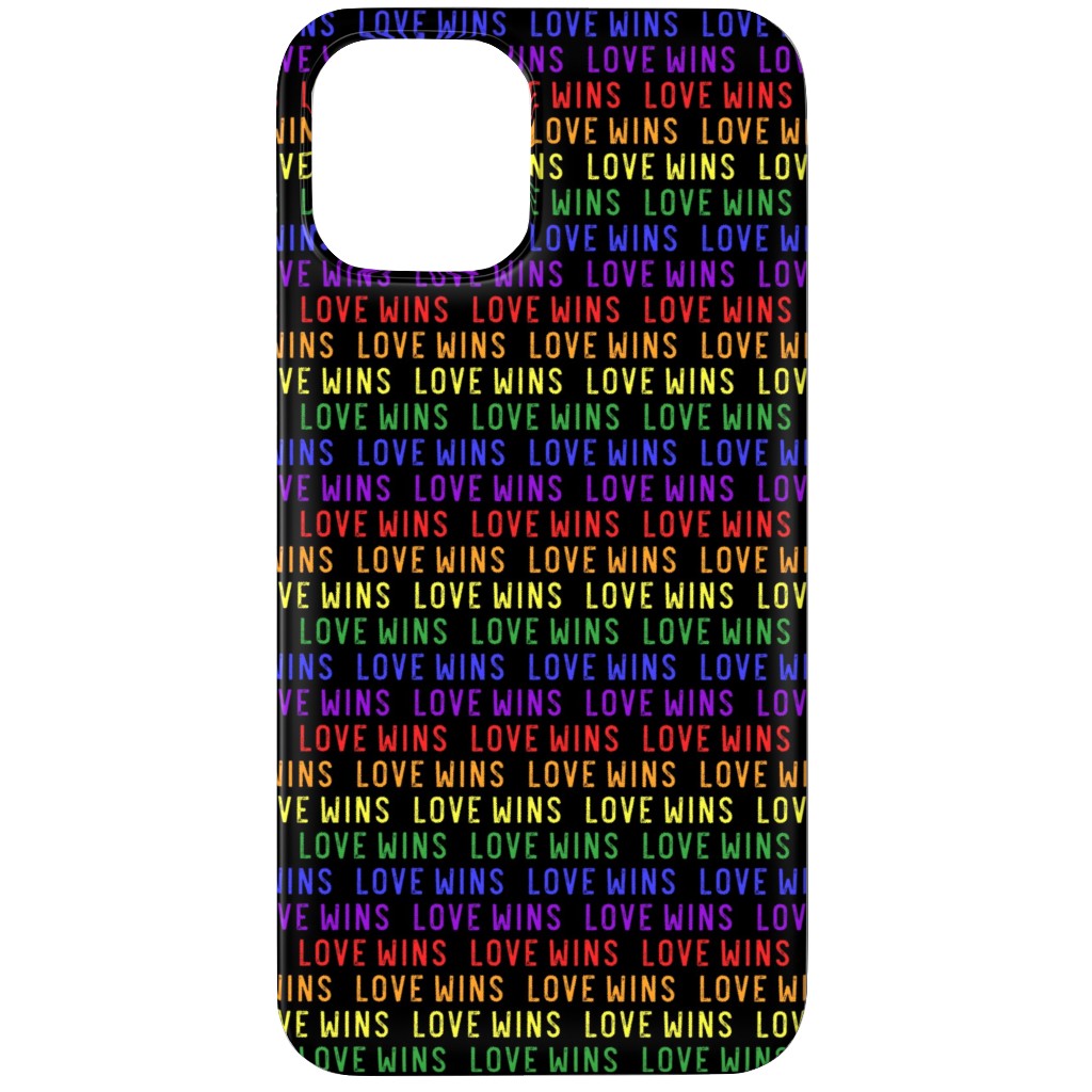 Love Wins Rainbow Phone Case, Silicone Liner Case, Matte, iPhone 12 Pro, Multicolor