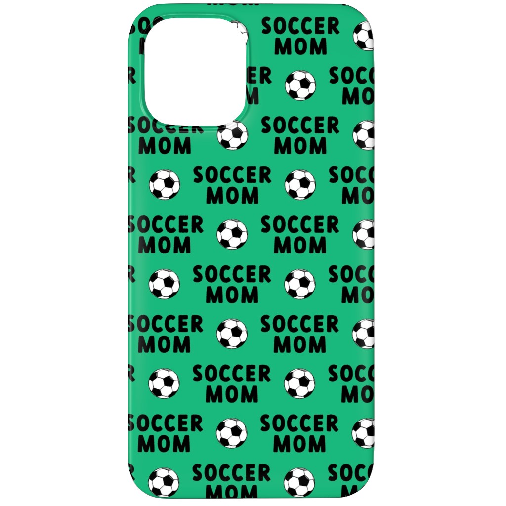 Soccer Mom - Green Phone Case, Silicone Liner Case, Matte, iPhone 12 Pro, Green