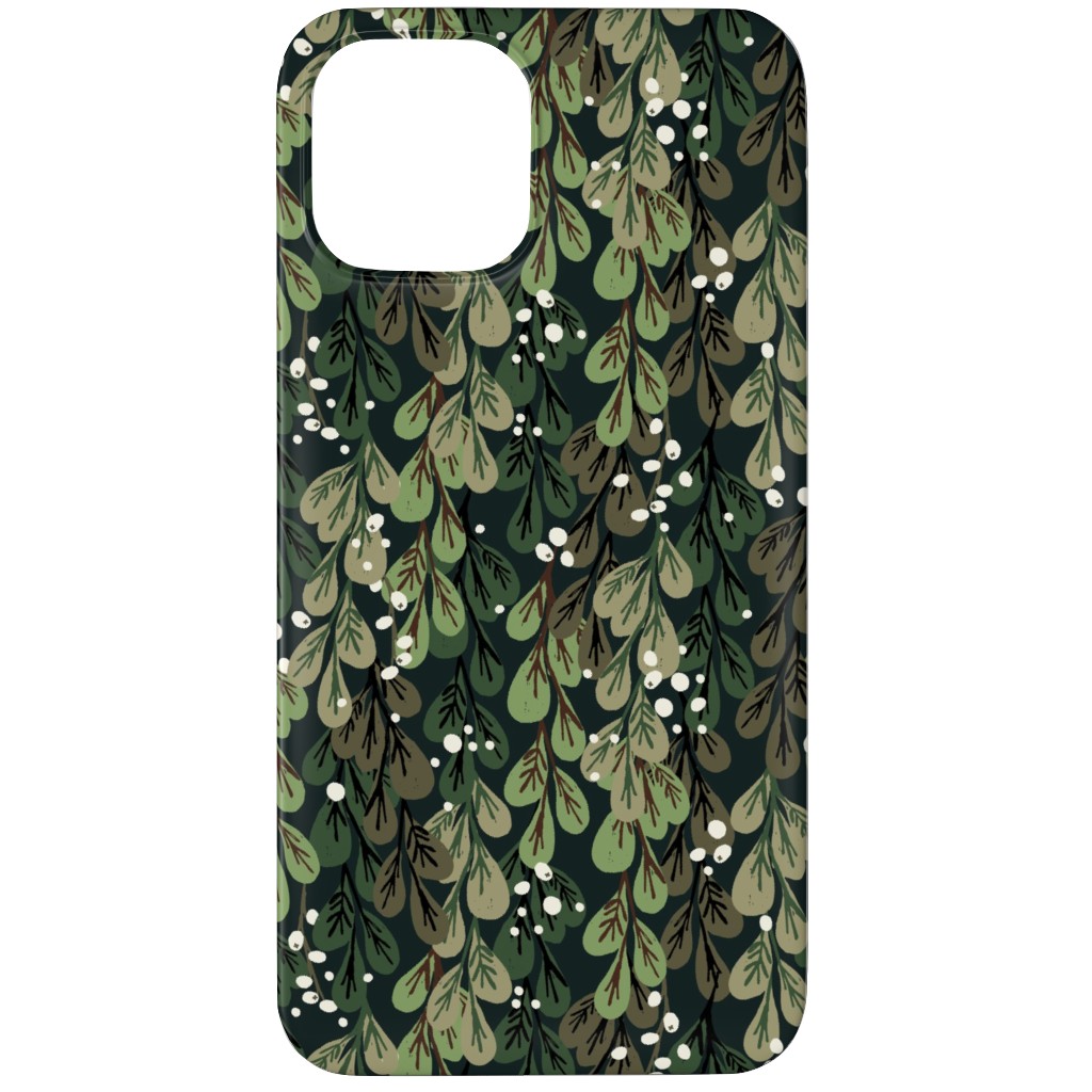 Mistletoe - Green Phone Case, Silicone Liner Case, Matte, iPhone 12 Pro, Green