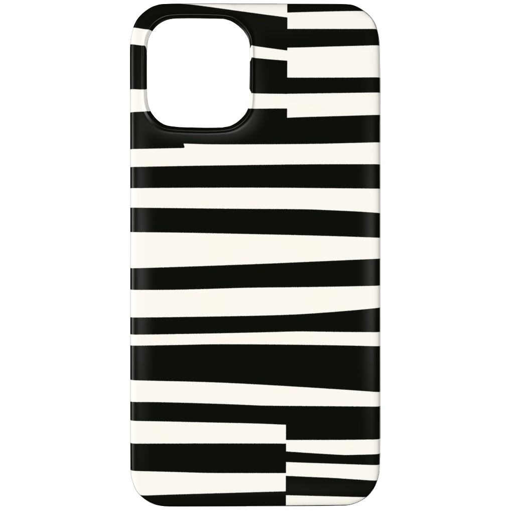 Twiggy Stripes Phone Case, Silicone Liner Case, Matte, iPhone 12 Pro, Black