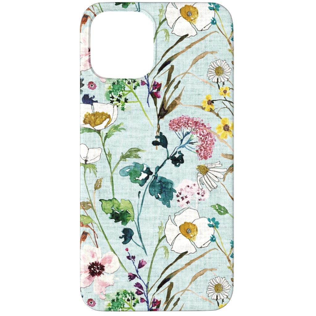 Verdure Wildflowers - Multi Phone Case, Silicone Liner Case, Matte, iPhone 12 Pro, Multicolor