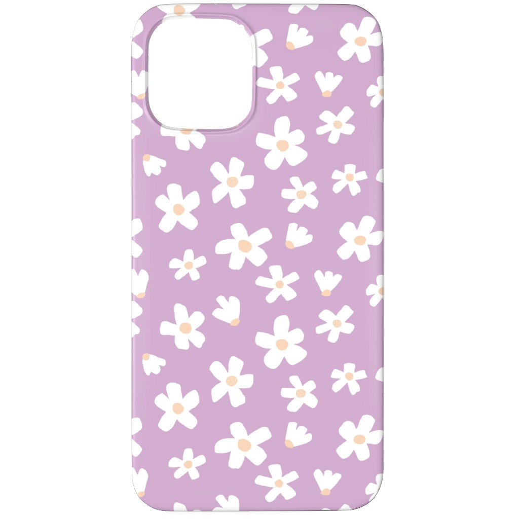 Daisy Garden Floral - Purple Phone Case, Slim Case, Matte, iPhone 12 Pro, Purple