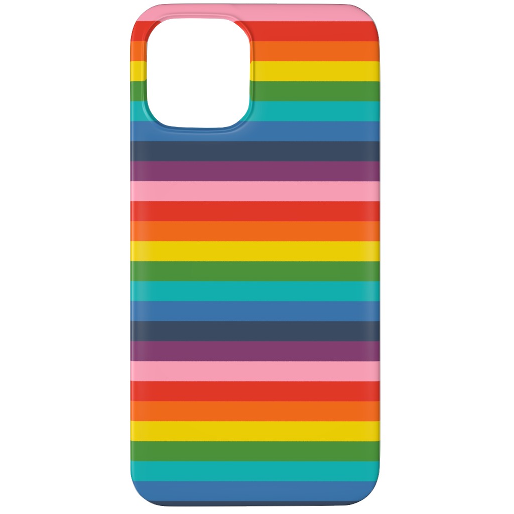 Colorful Live - Rainbow Stripe Phone Case, Slim Case, Matte, iPhone 12 Pro, Multicolor