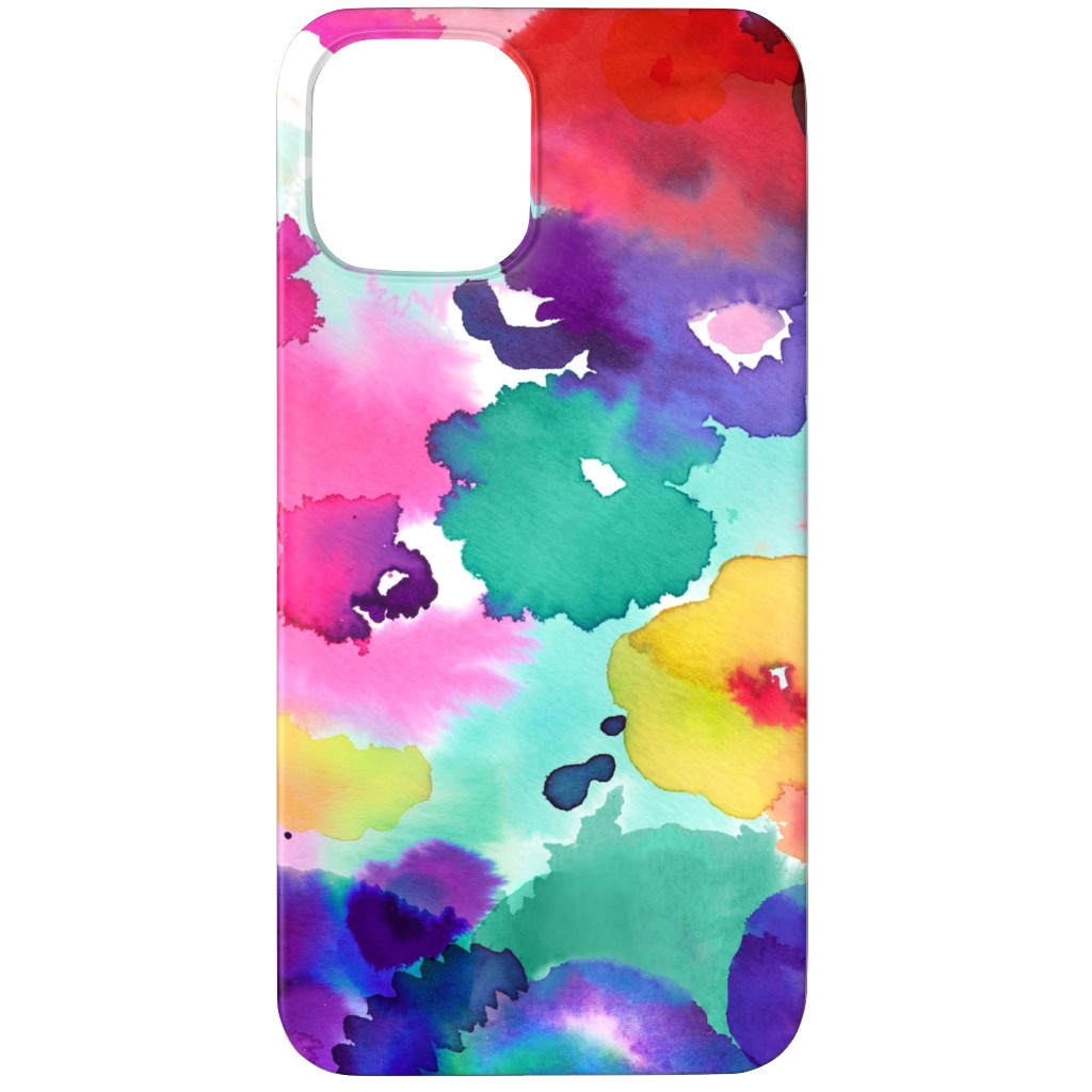 Abstract Floral Watercolor - Multi Phone Case, Slim Case, Matte, iPhone 12 Pro, Multicolor