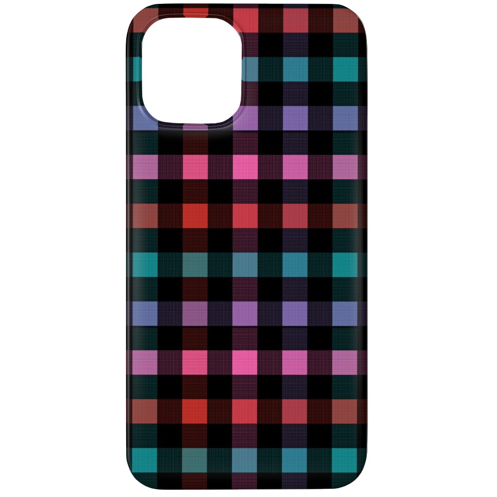 Picnic Plaid Phone Case, Slim Case, Matte, iPhone 12 Pro, Multicolor, Charcoal
