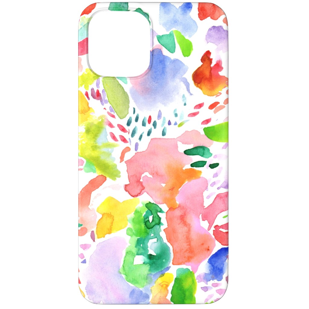 Happy Abstract Watercolor Phone Case, Slim Case, Matte, iPhone 12 Pro, Multicolor