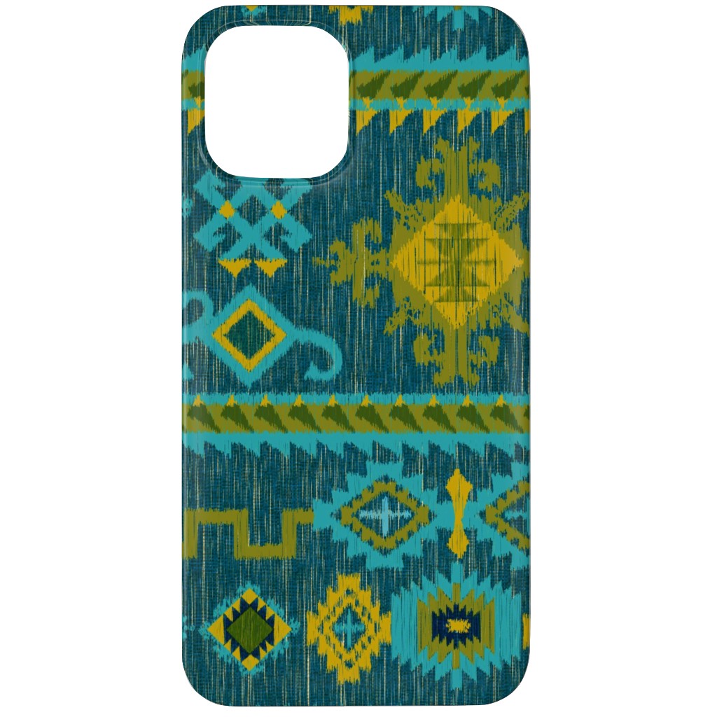 Kilim - Ocean Tones Phone Case, Slim Case, Matte, iPhone 12 Pro, Green, Classic Green