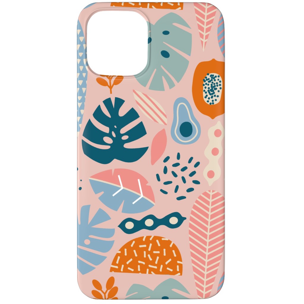Retro Tropical Pattern Phone Case, Slim Case, Matte, iPhone 12 Pro, Multicolor, Alpaca