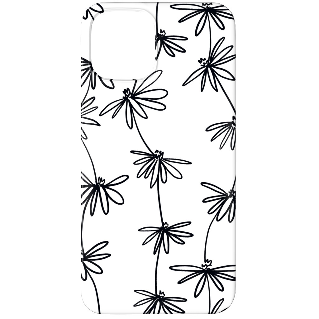 Daisy Chain - Black and White Phone Case, Slim Case, Matte, iPhone 12 Pro, White