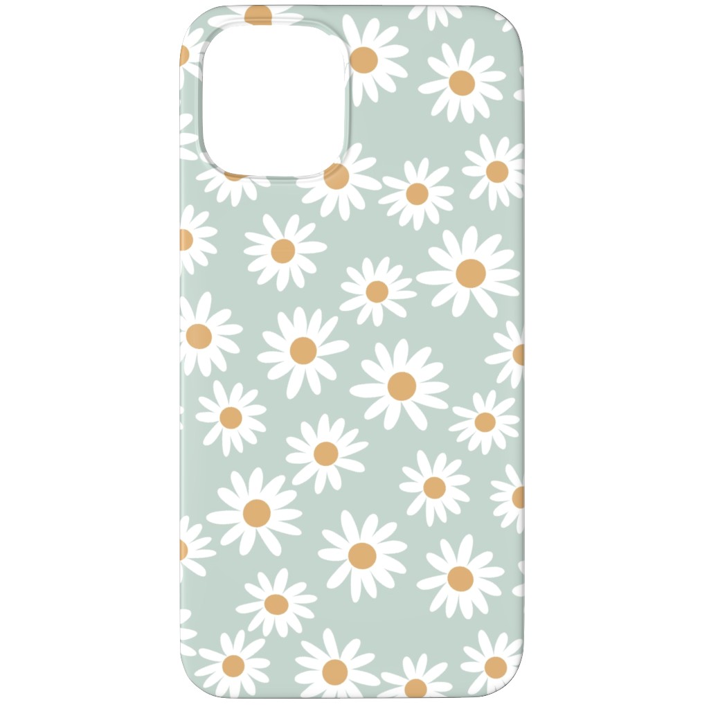 Daisies Phone Case, Slim Case, Matte, iPhone 12 Pro, Blue, Celeste