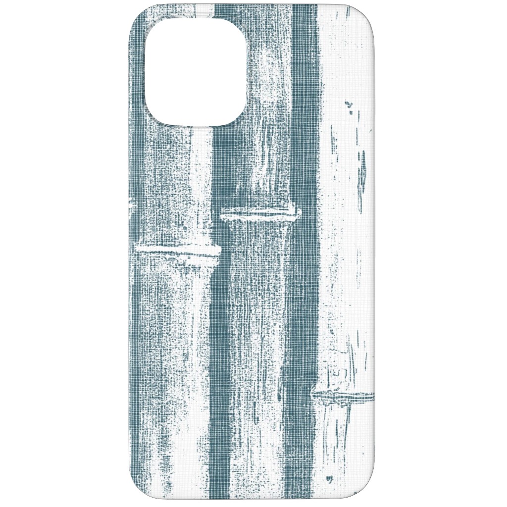 Bamboo - Grey Phone Case, Slim Case, Matte, iPhone 12 Pro, Blue, True Blue