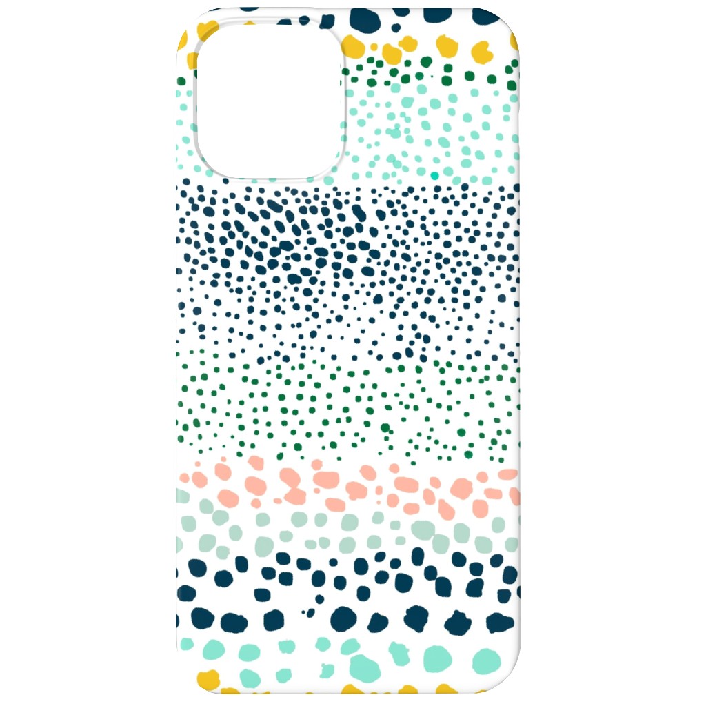 Little Textured Dots - Multi Phone Case, Silicone Liner Case, Matte, iPhone 12, Multicolor