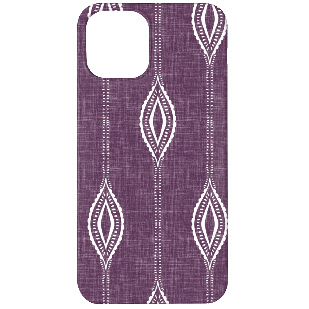 Diamant� - Eggplant Phone Case, Silicone Liner Case, Matte, iPhone 12, Purple