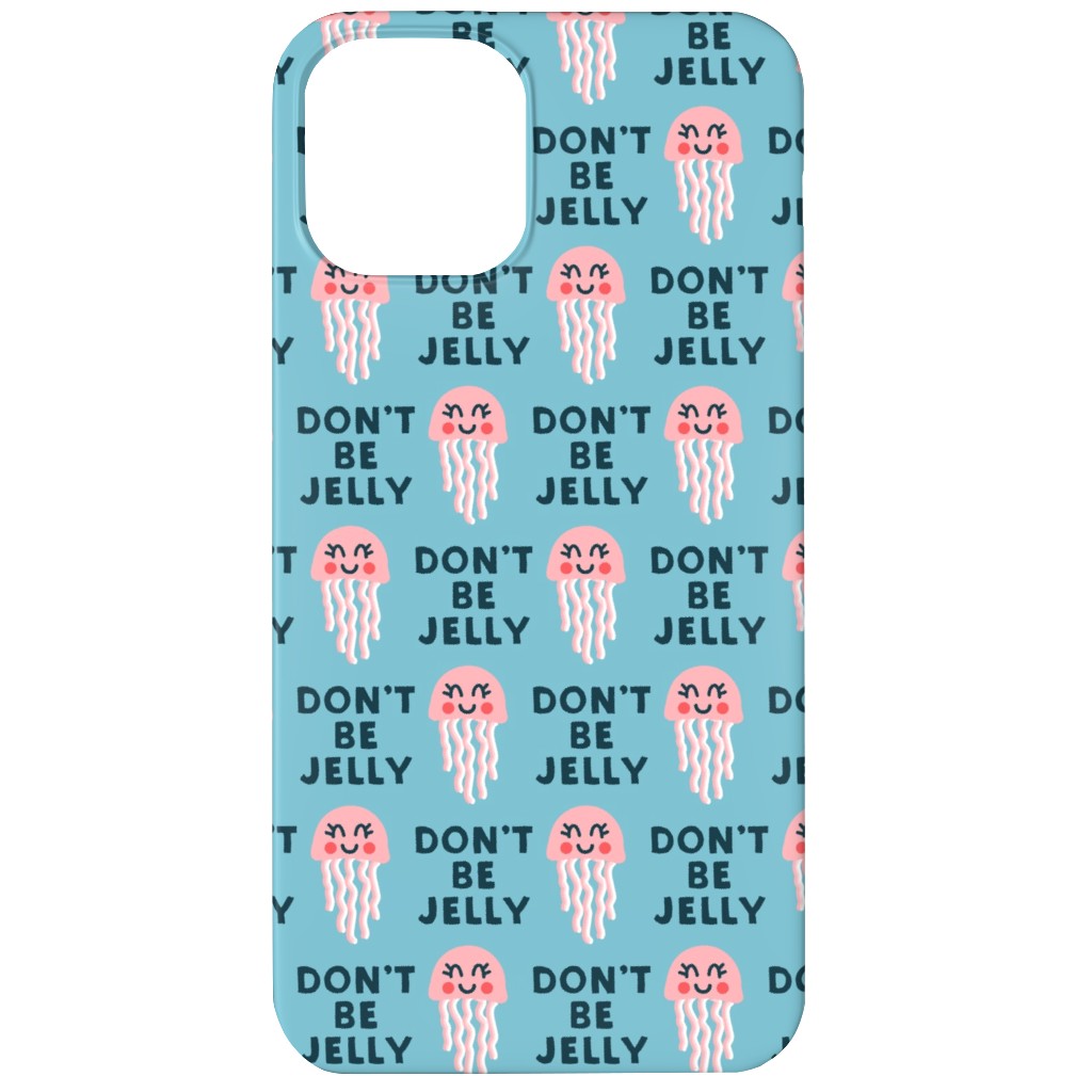 Don't Be Jelly - Summer Blue Phone Case, Silicone Liner Case, Matte, iPhone 12, Blue, True Blue