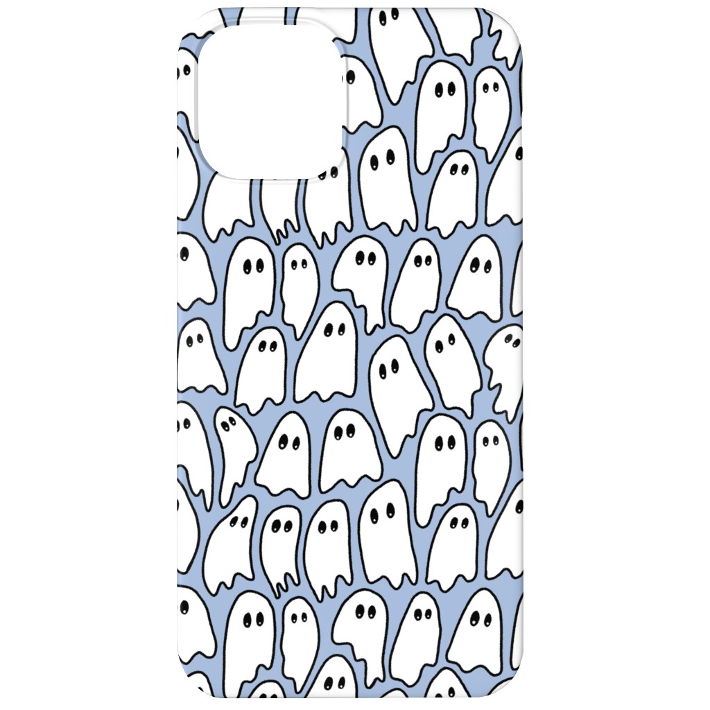 Ghosted Phone Case, Silicone Liner Case, Matte, iPhone 12, Blue