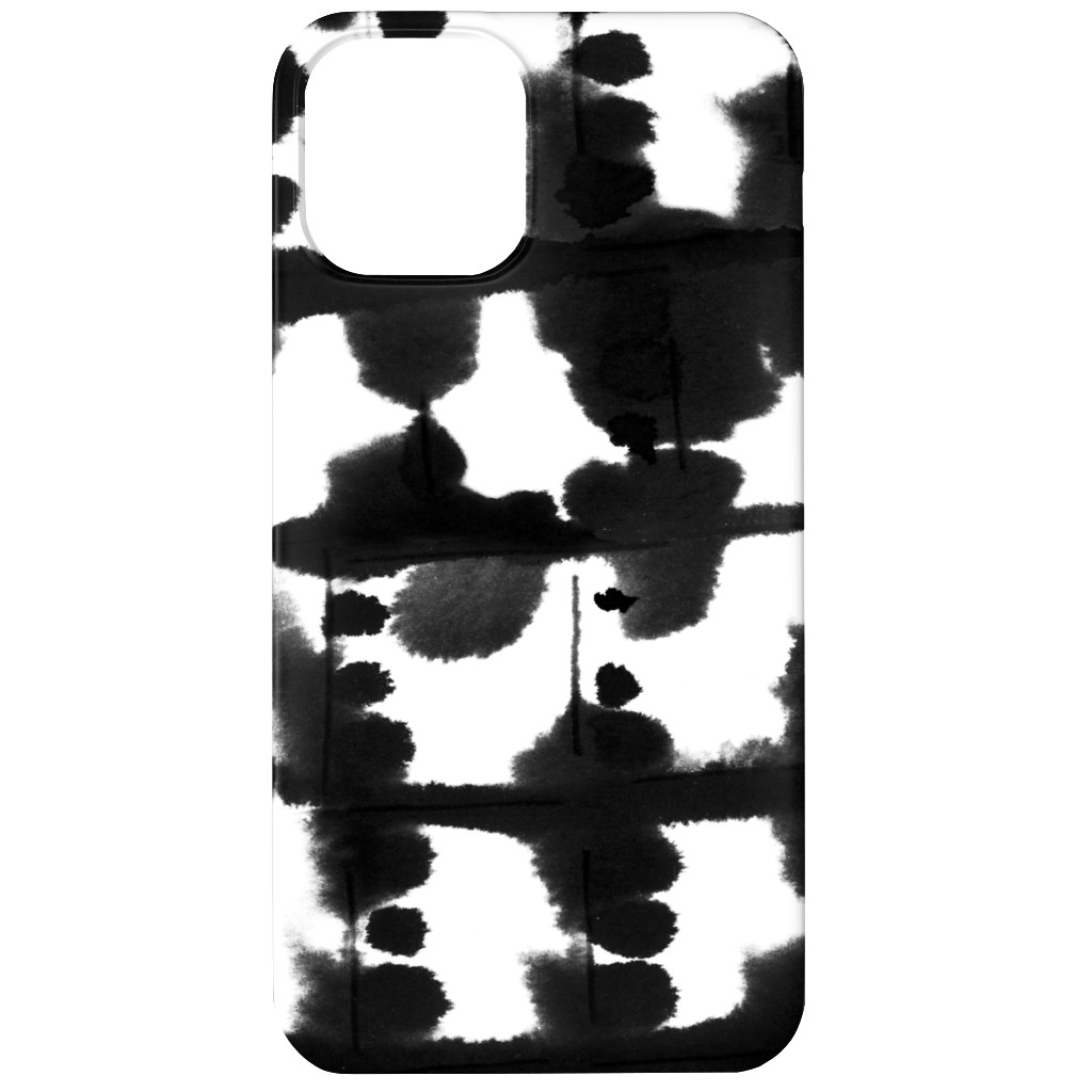 Parallel - Black Phone Case, Silicone Liner Case, Matte, iPhone 12, Black