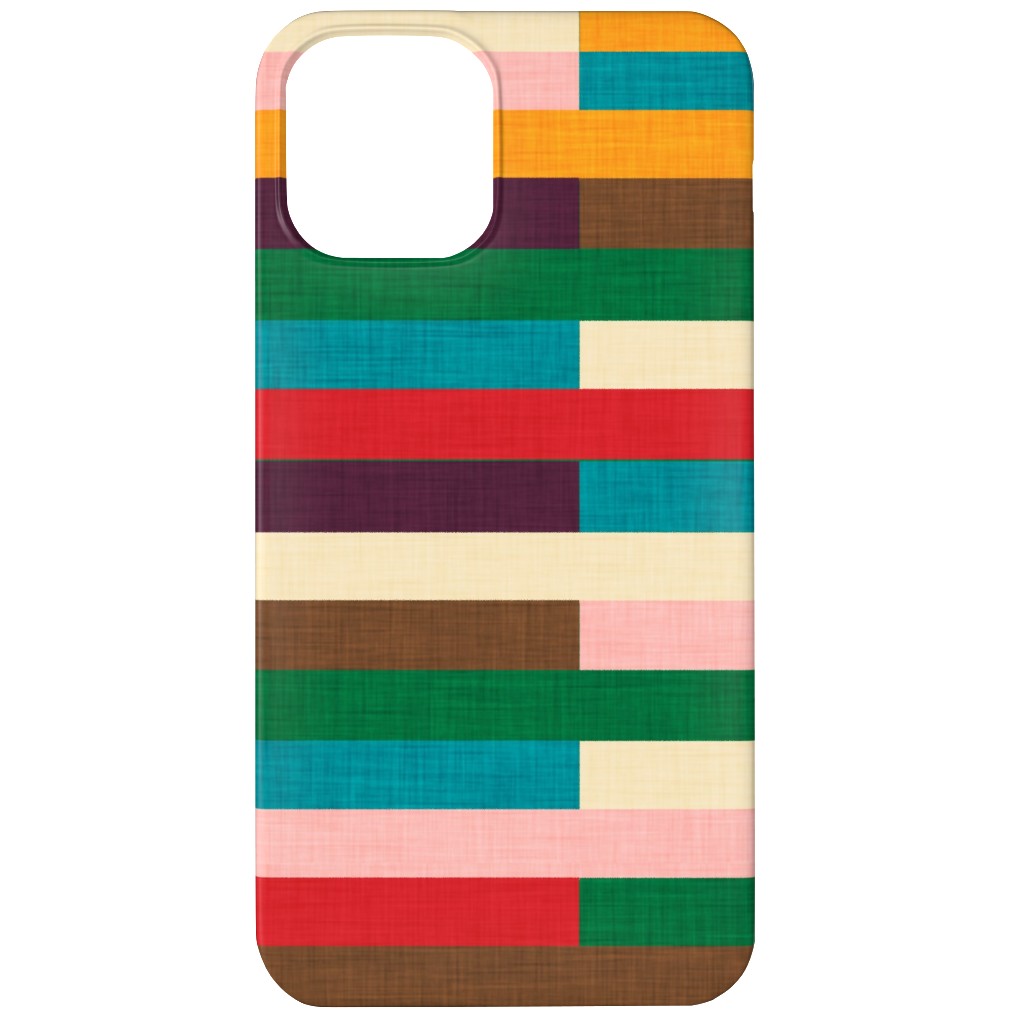 Kilim - Stripe - Multi Phone Case, Silicone Liner Case, Matte, iPhone 12, Multicolor