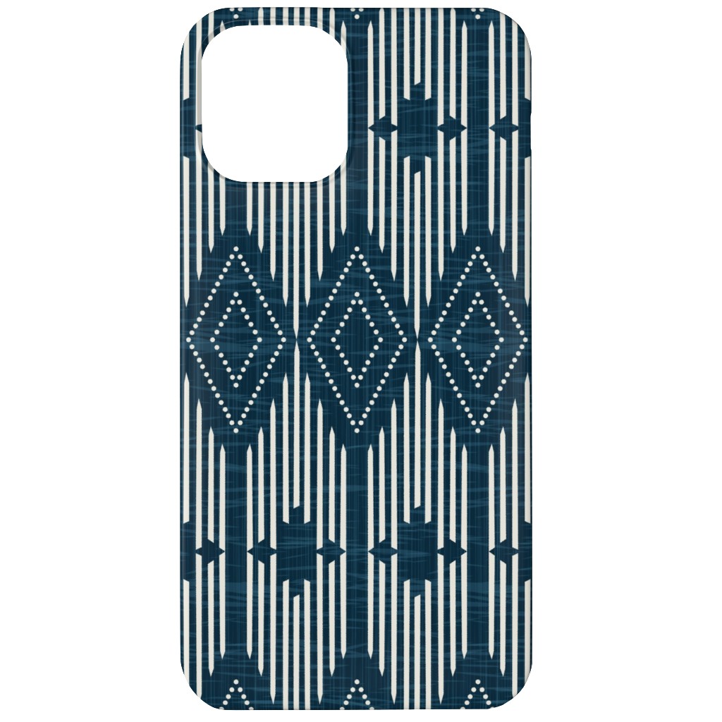 West End Phone Case, Silicone Liner Case, Matte, iPhone 12, Blue