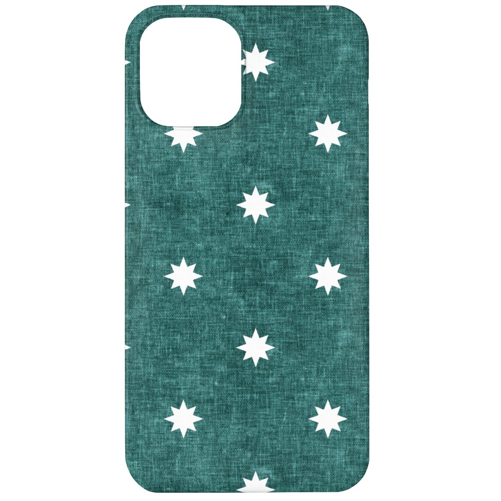 Vintage Stars Phone Case, Slim Case, Matte, iPhone 12, Green, Lake
