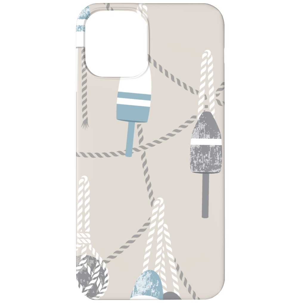 Lobster Buoy - Beige Phone Case, Slim Case, Matte, iPhone 12, Beige, Pearl
