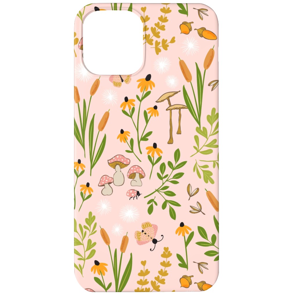 Autumn Meadow Phone Case, Slim Case, Matte, iPhone 12, Pink